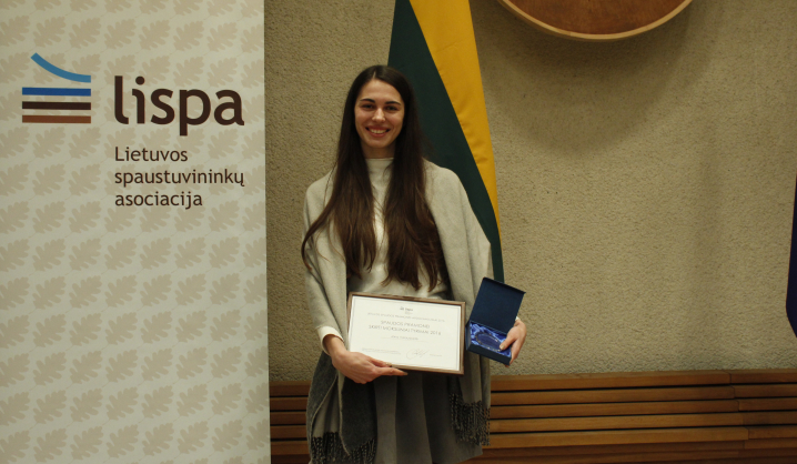 VGTU studentei – Lietuvos spaustuvininkų asociacijos apdovanojimas  